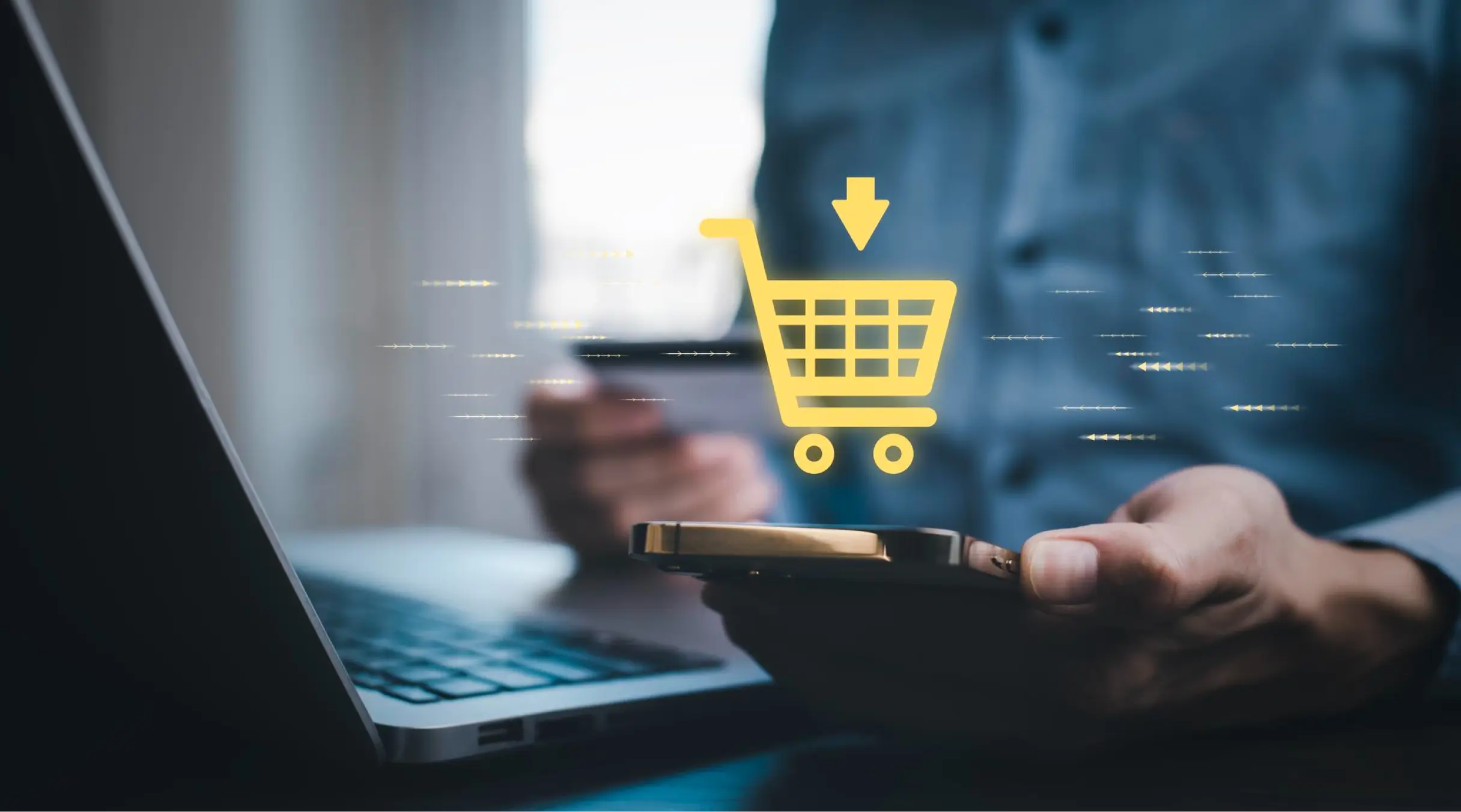 A customer who is about to tap 'add to cart' on an ecommerce store.